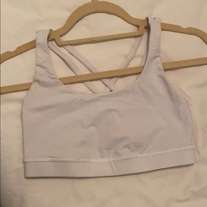 Lululemon Energy Bra in White, Size 6